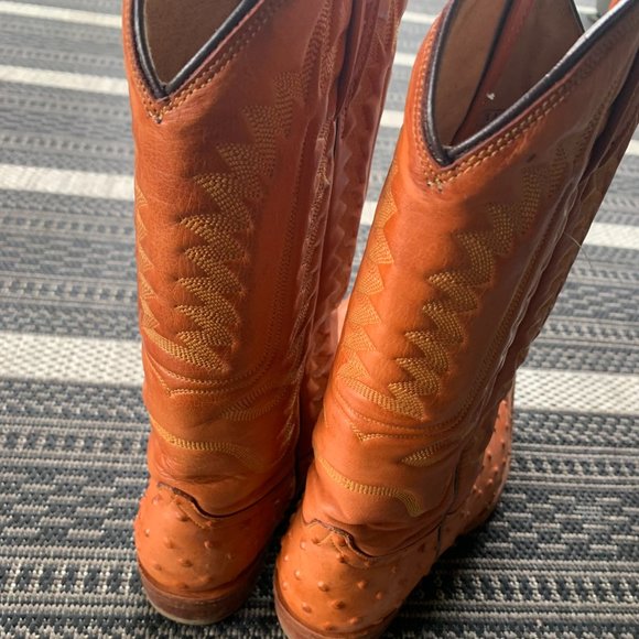 Vanessa Mooney VINTAGE TEAM WEST Ostrich boots - Picture 3 of 7